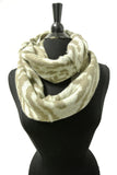 16735 Zebra Pattern Winter Infinity Scarf