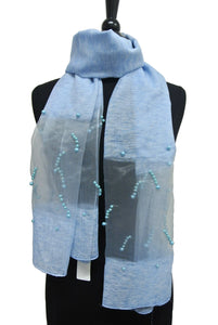 SH103 Sheer Spring Scarf with Pearl