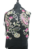 G105 Embroidered Floral Sequin Pashmina