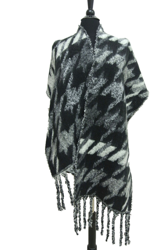BF151 Houndstooth Pattern Winter Scarf