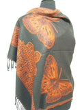 0965 Butterfly Pattern Premium Pashmina