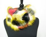 16705 Colorful Faux Fur Winter Infinity Scarf