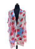 C13 Polka Dots Colorful Spring Kimono