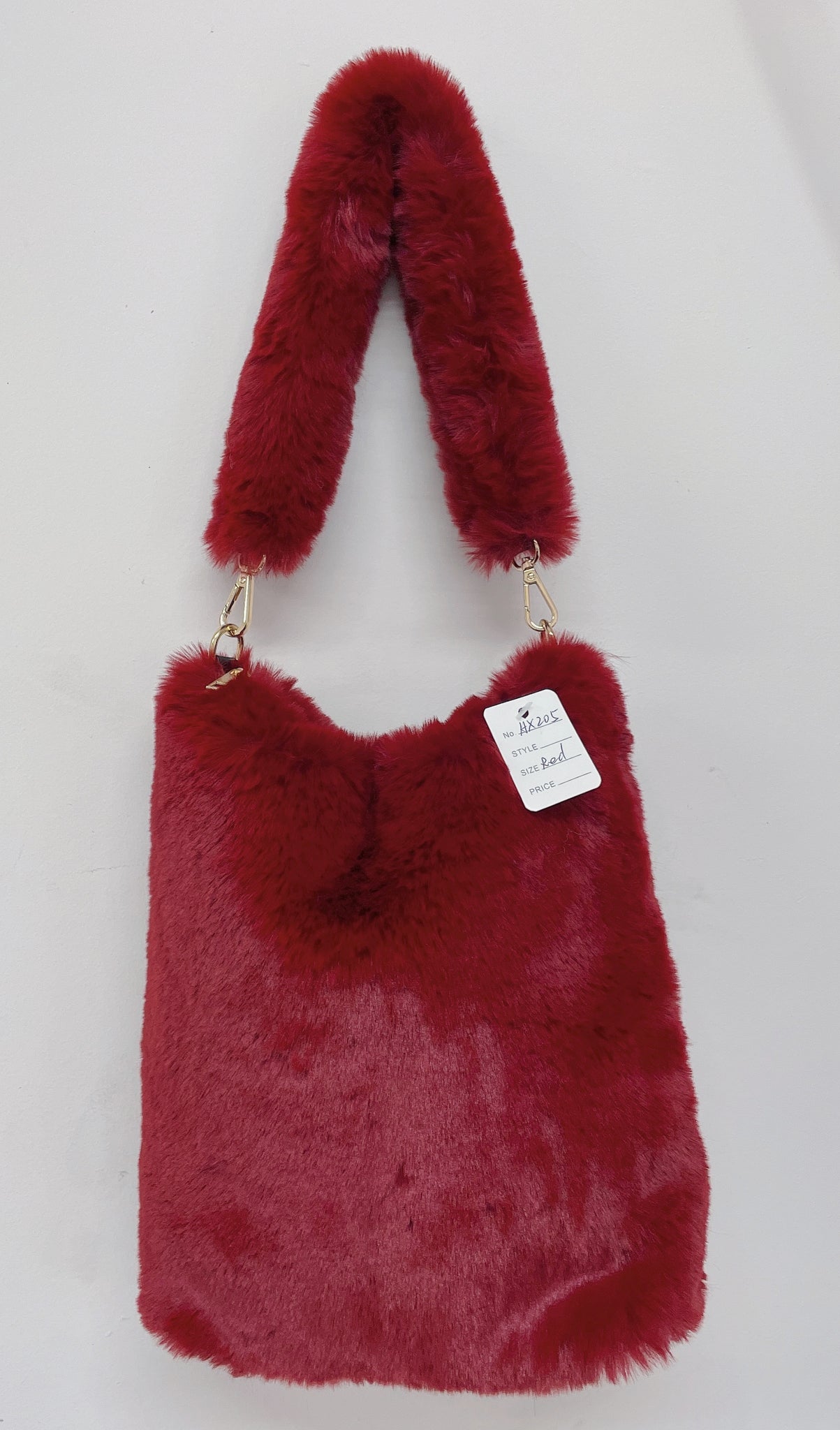 faux fur mini tote bag 10.5in x 8in | Five Below
